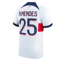 Stroje piłkarskie Paris Saint-Germain Nuno Mendes #25 Koszulka Wyjazdowej 2023-24 Krótki Rękaw